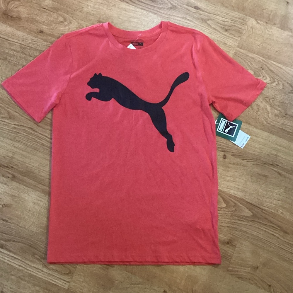 Puma Scarlet Tee with Ebony Emblem